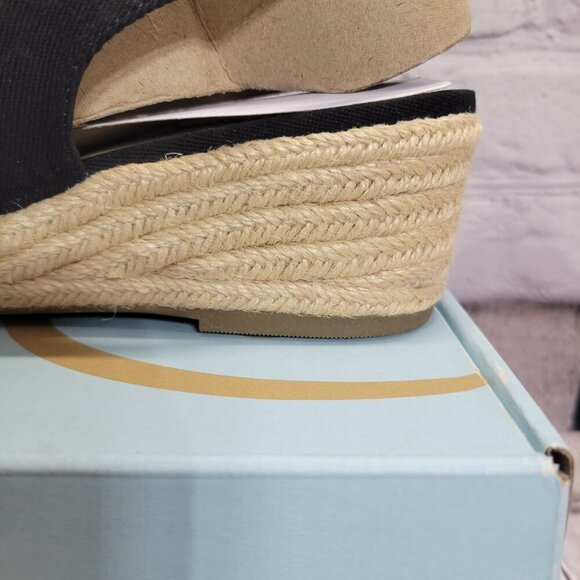 LifeStride Women's Socialite Peep Toe Slingback Espadrille Wedge Sandals - Picture 6 of 8